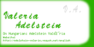 valeria adelstein business card